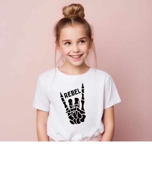 Black Rebel Rock Hands - Youth T-shirt